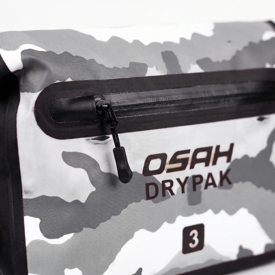 Weather-resistant roll-top crossbody/waist bag. Waterproof outdoor gear for ultimate protection.