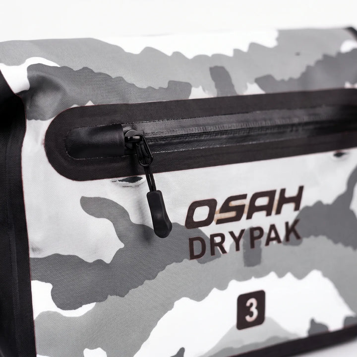Weather-resistant roll-top crossbody/waist bag. Waterproof outdoor gear for ultimate protection.