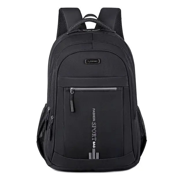 Interior shot of the organized waterproof daypack, showing various pockets for essentials & tech.