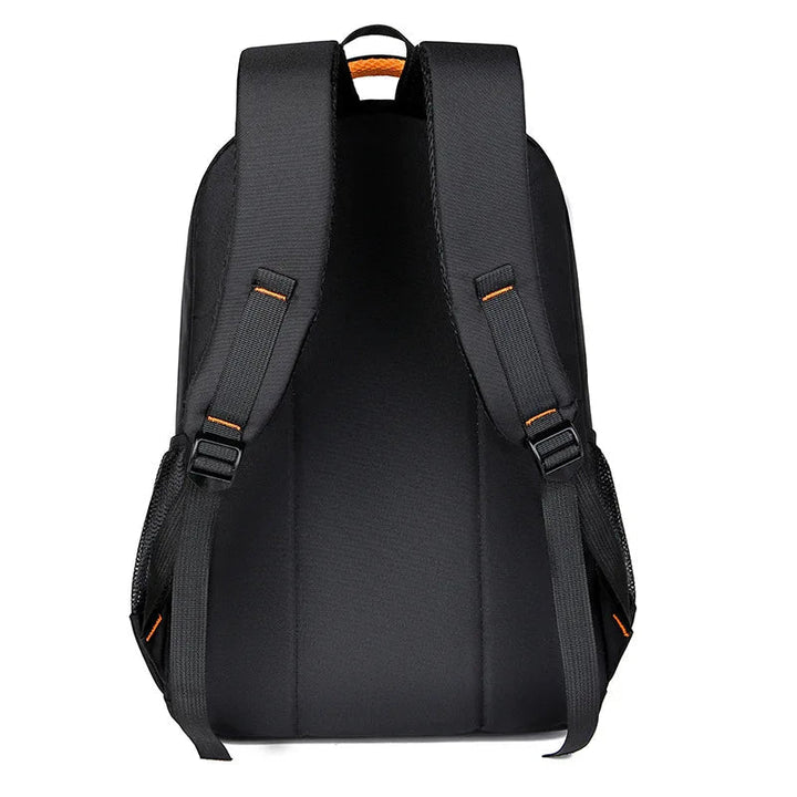 Side view of a compact waterproof daypack, ideal for students, professionals, and adventurers. Commute ready.