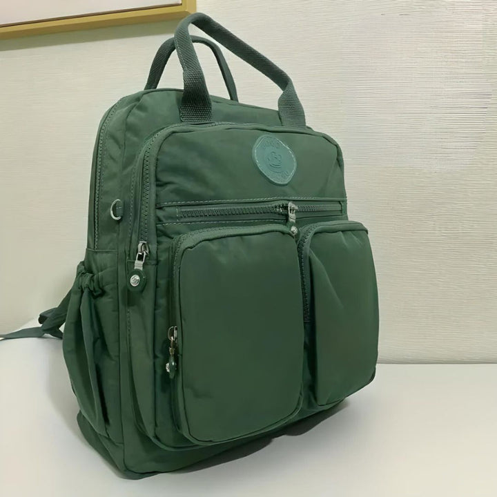 Ergonomic waterproof urban backpack with padded straps, comfortable for daily wear & travel.
