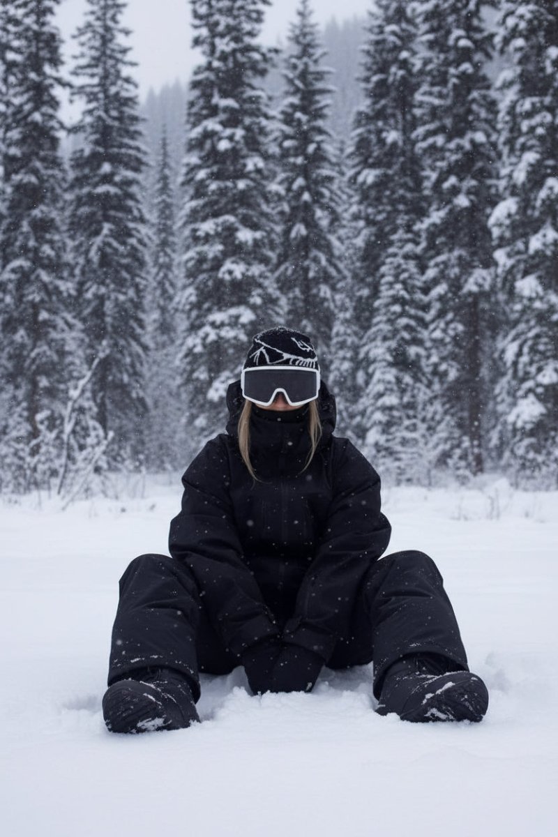 Unisex snowboard jacket, durable outdoor shell for winter sports. Weather-resistant and windproof design.