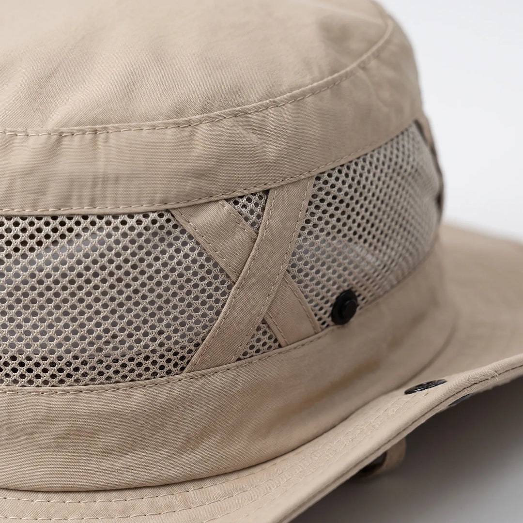 Fishing sun hat for men & women, wide brim for ultimate UV protection. Perfect for safari, hiking & beach.