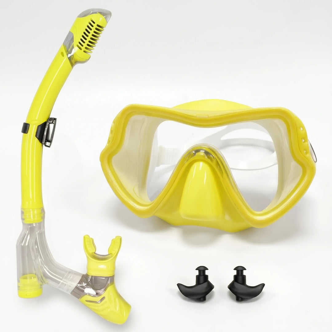 Essential unisex wide view snorkeling mask for swimming, snorkeling, and other water sports activities.
