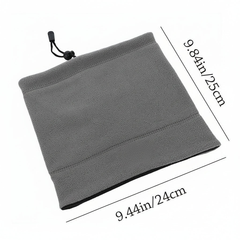 Unisex windproof neck warmer for skiing. Thermal neck gaiter ensures warmth in cold winter conditions.