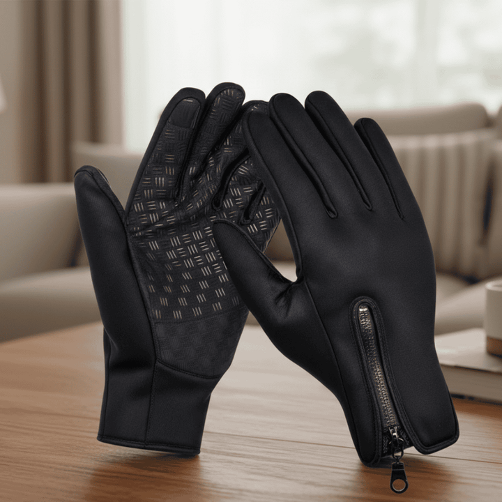 Unisex windproof touchscreen winter gloves for cold weather cycling, running & outdoor sports. Thermal & warm.