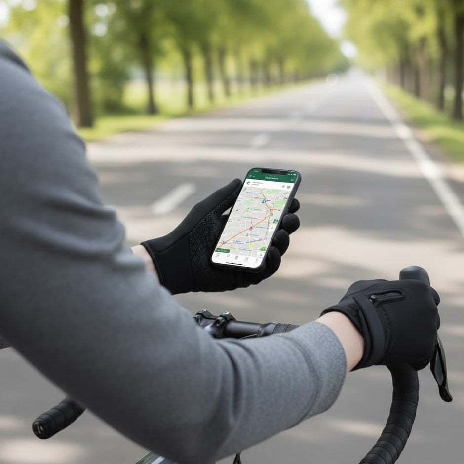Touchscreen winter gloves, unisex design, perfect for phone use in cold weather. Windproof & warm for outdoor activities.