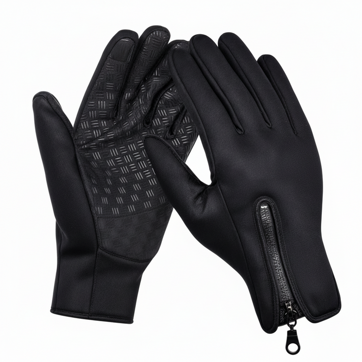 Warm cycling & running gloves for winter. Windproof & thermal, ideal for men & women in cold outdoor sports.