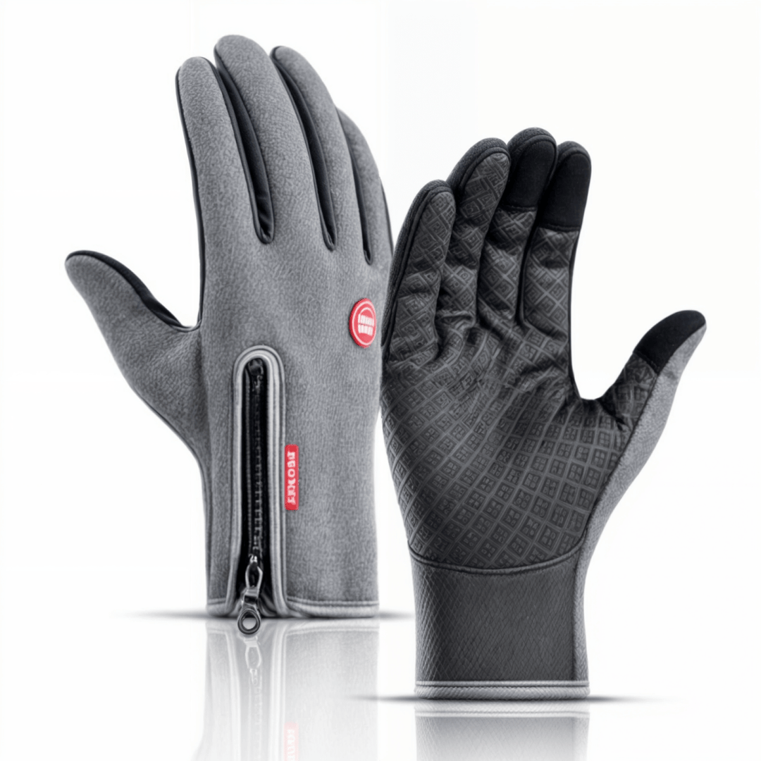 Comfortable unisex winter gloves with touchscreen capability. Keep hands warm & protected from wind during cold weather.