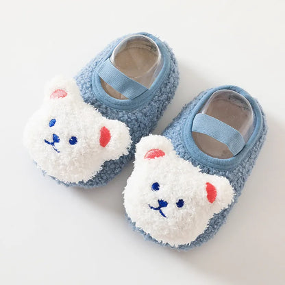 Comfortable Winter Bear First Walker Shoes designed for infant's first steps