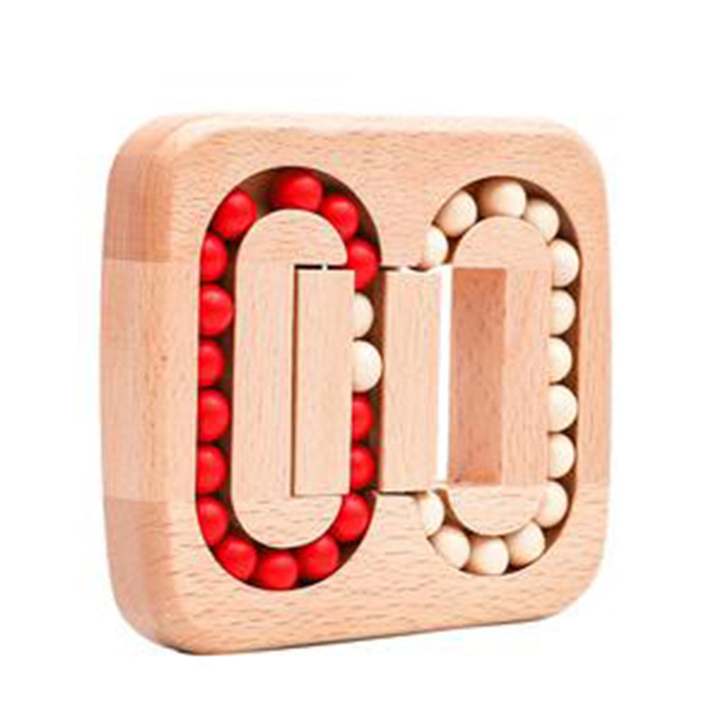 Unisex wooden brain teaser logic puzzle toy for cognitive development, sensory play. Educational.