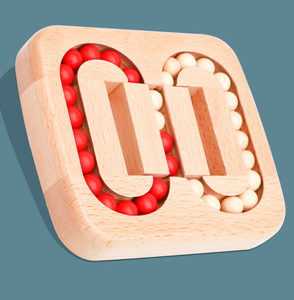 Unisex educational wooden brain teaser for logic and problem-solving; great for kids.