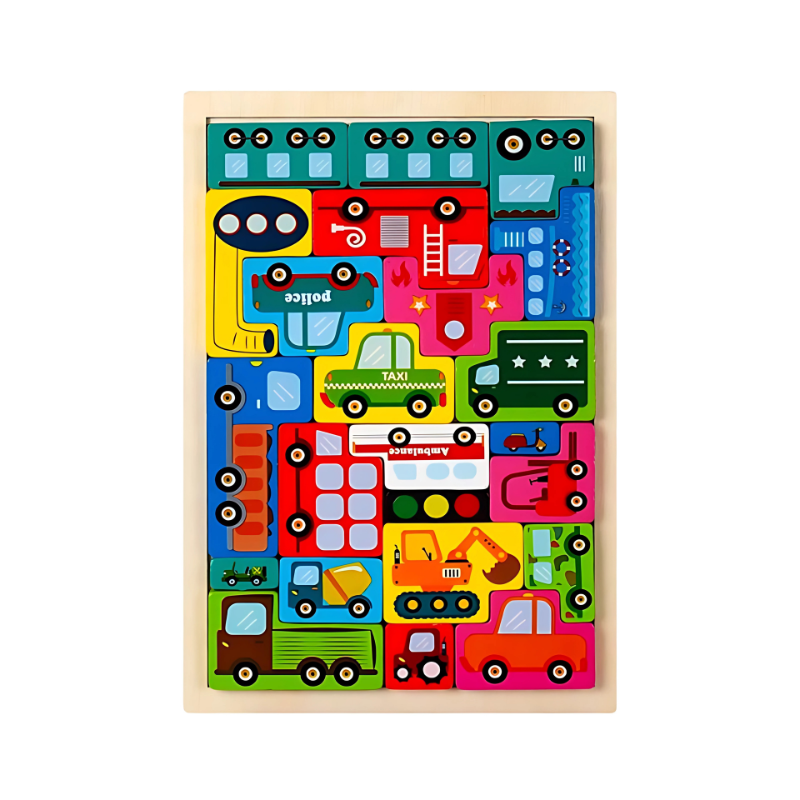 Unisex wooden educational puzzle, ABC letters for preschoolers, brain development toy