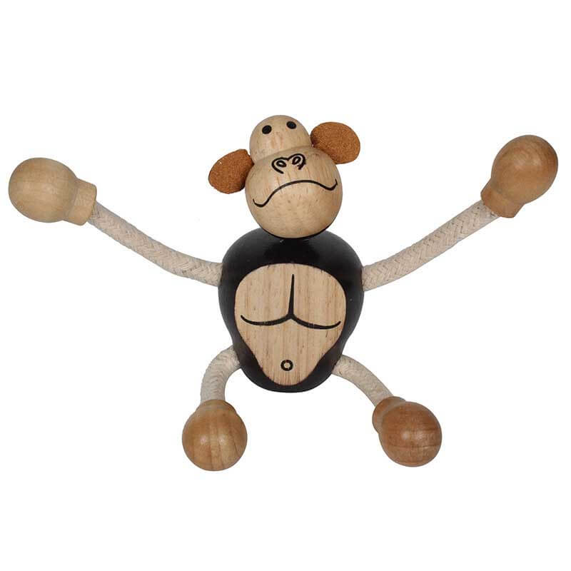 Wooden chicken figure, preschool learning toy, enhances fine motor skills & animal recognition