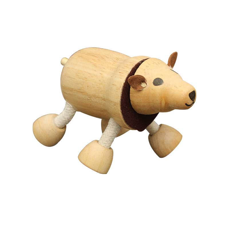 Wooden animal figures set, neatly packed for gifting, promoting open-ended play for toddlers