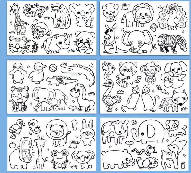 XXL self-adhesive coloring roll for kids, an educational toy that supports creative expression and fine motor skills