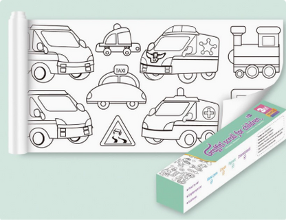 Drawing kit for kids: XXL self-adhesive coloring roll, an educational toy for developing children's art skills