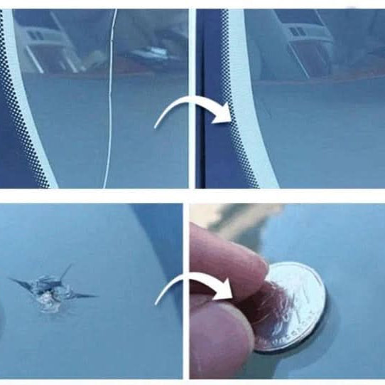 Vehicle maintenance solution: DIY auto glass repair kit for quick windshield chip & crack fixes.