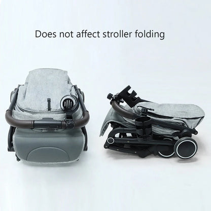 Hands-free convenience with this universal stroller bottle & drink holder accessory