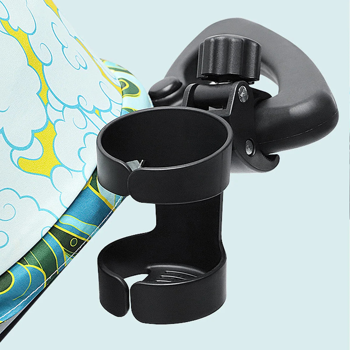 Parent essential: Universal stroller cup holder, secure and easy-to-install baby gear