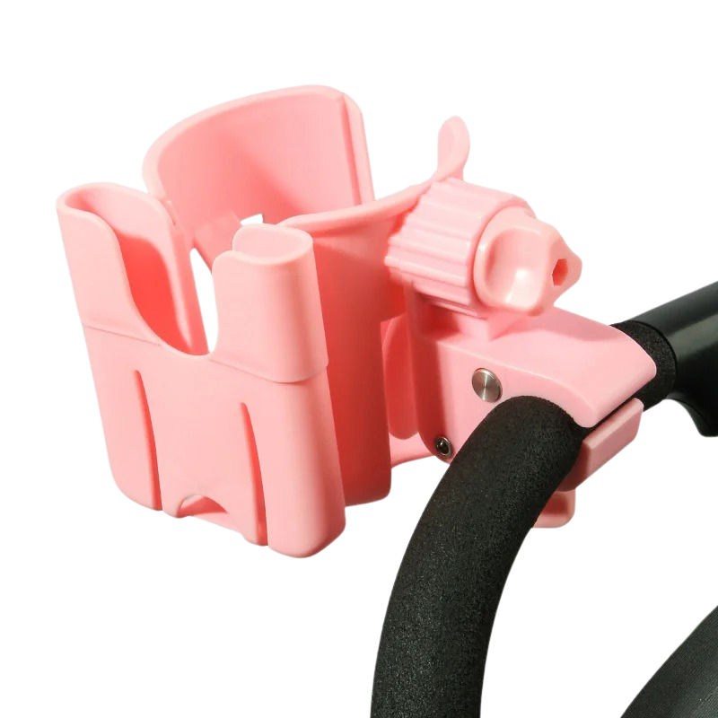 Toddler and baby stroller cup holder, keeps drinks secure and within reach