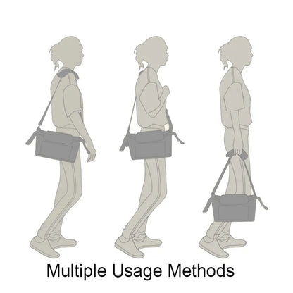 Detailed view of a linen stroller organizer, universal design for convenient on-the-go storage.