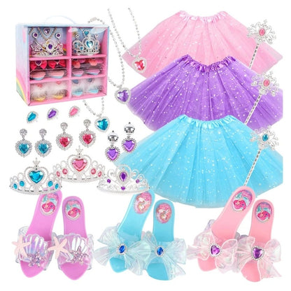 Girls Princess Dress-Up Shoes & Jewelry Play Set