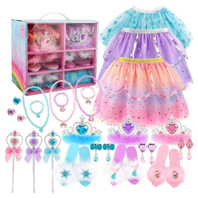Girls Princess Dress-Up Shoes & Jewelry Play Set