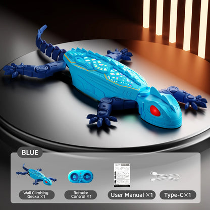 Unisex Gravity-Defying RC Wall Climbing Lizard Toy