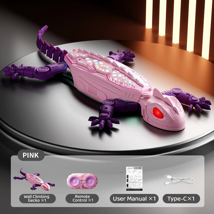 Unisex Gravity-Defying RC Wall Climbing Lizard Toy