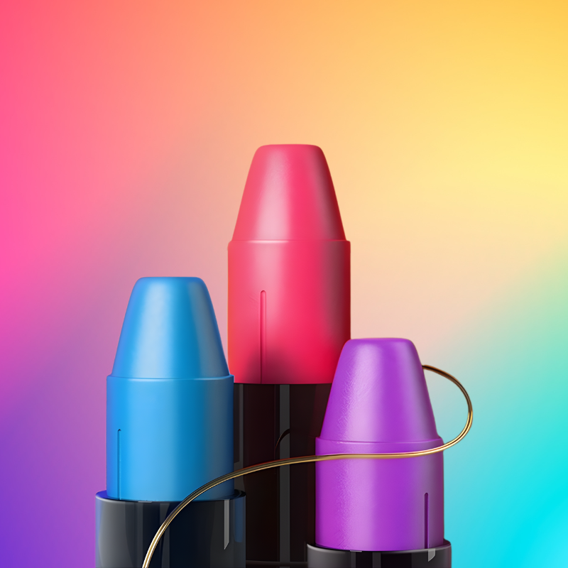 Vibrant 3-in-1 blendable silky crayons for kids' art, non-toxic and washable, ideal for creativity.