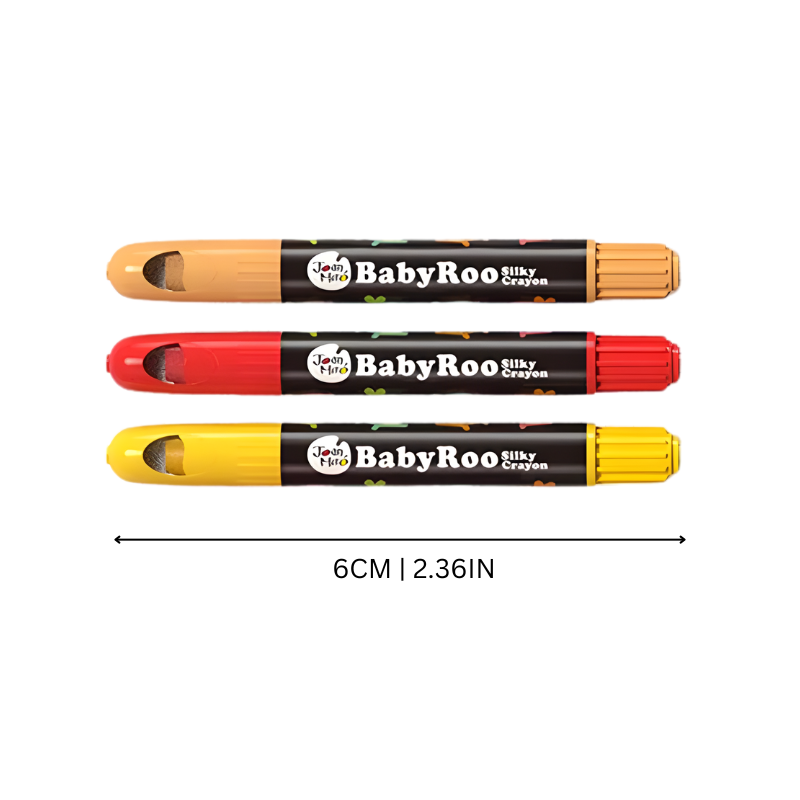 Childrens' art supplies: a set of blendable silky crayons, educational and screen-free fun.