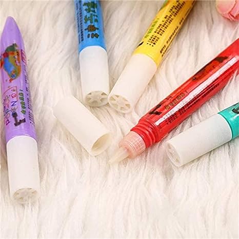 Colorful 3D art pens with a puffy effect, ideal for crafting, creative drawing, and adding texture to art.
