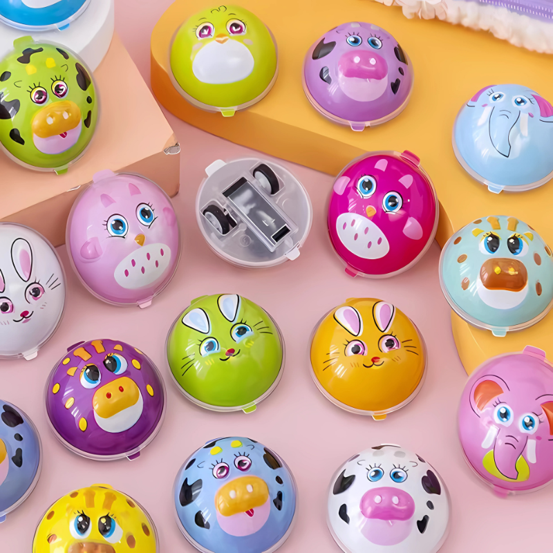 Vibrant 5-pack of kids animal pull-back cars, perfect for toddler play, party favors & educational fun.
