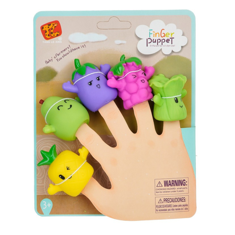 Children's creative animal finger puppet set, perfect for toddler development and interactive play.