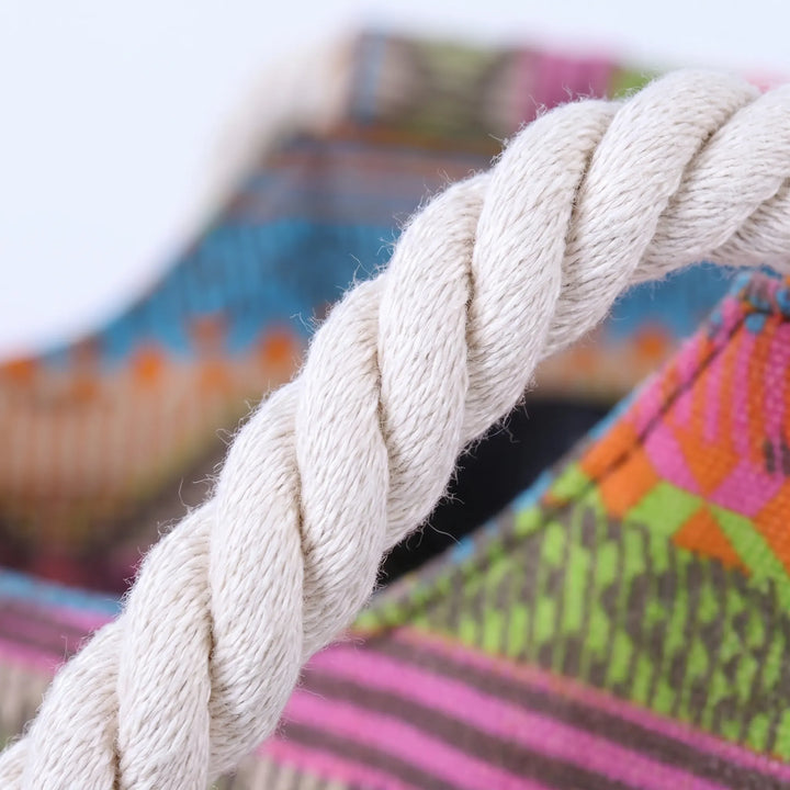 Spacious vibrant geometric shoulder tote for women. Features a striking print, great as a daily tote or travel bag.