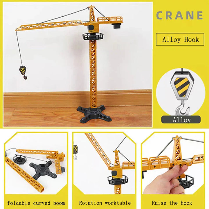 Kids' activity toy: detailed construction vehicle playset, enhancing imagination and hand-eye coordination