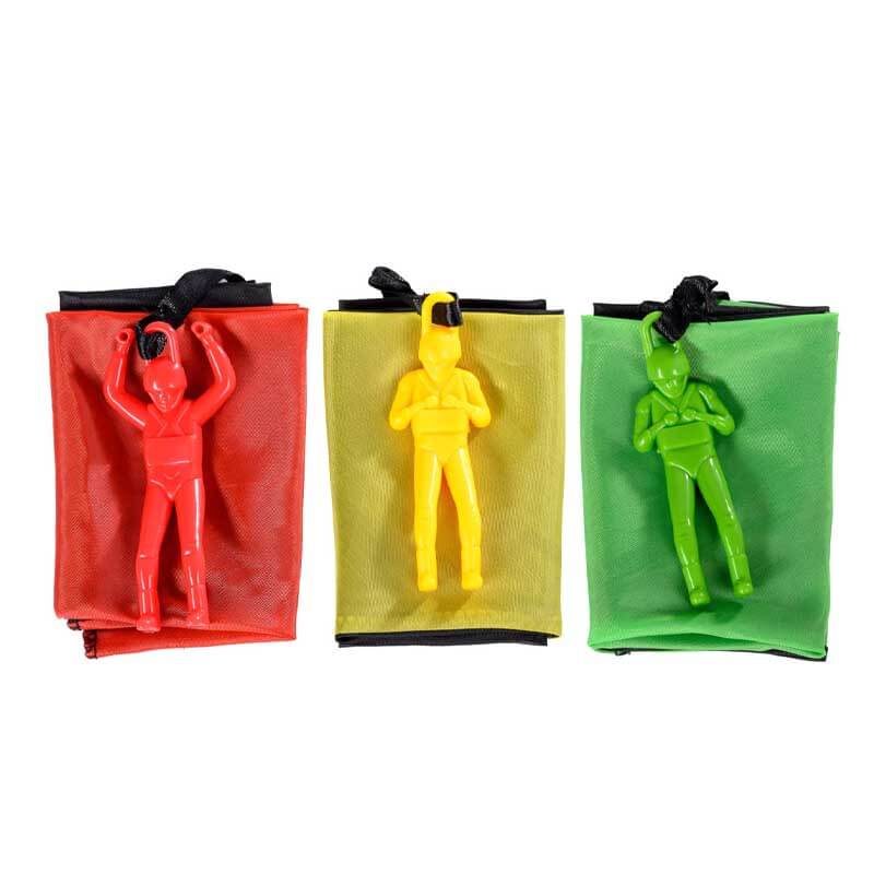Unisex kids toy parachute being held high by children, promoting active fun and teamwork