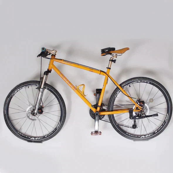 Wall-mounted bicycle accessory: heavy-duty bike hanger for home & garage storage, carbon steel design.