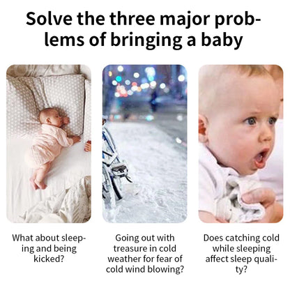 Secure baby stroller sleeping bag, pink, high-quality winter warmth for infants