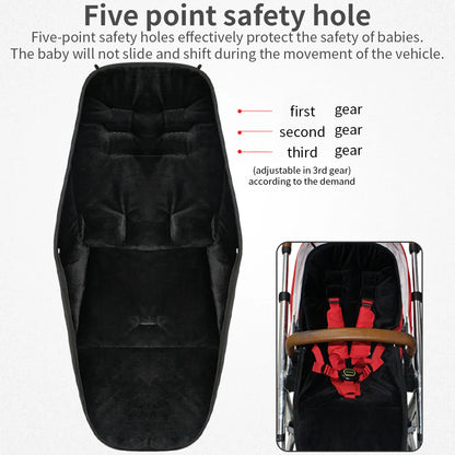 Easy-clean footmuff for prams, patterned, practical and warm for baby travel