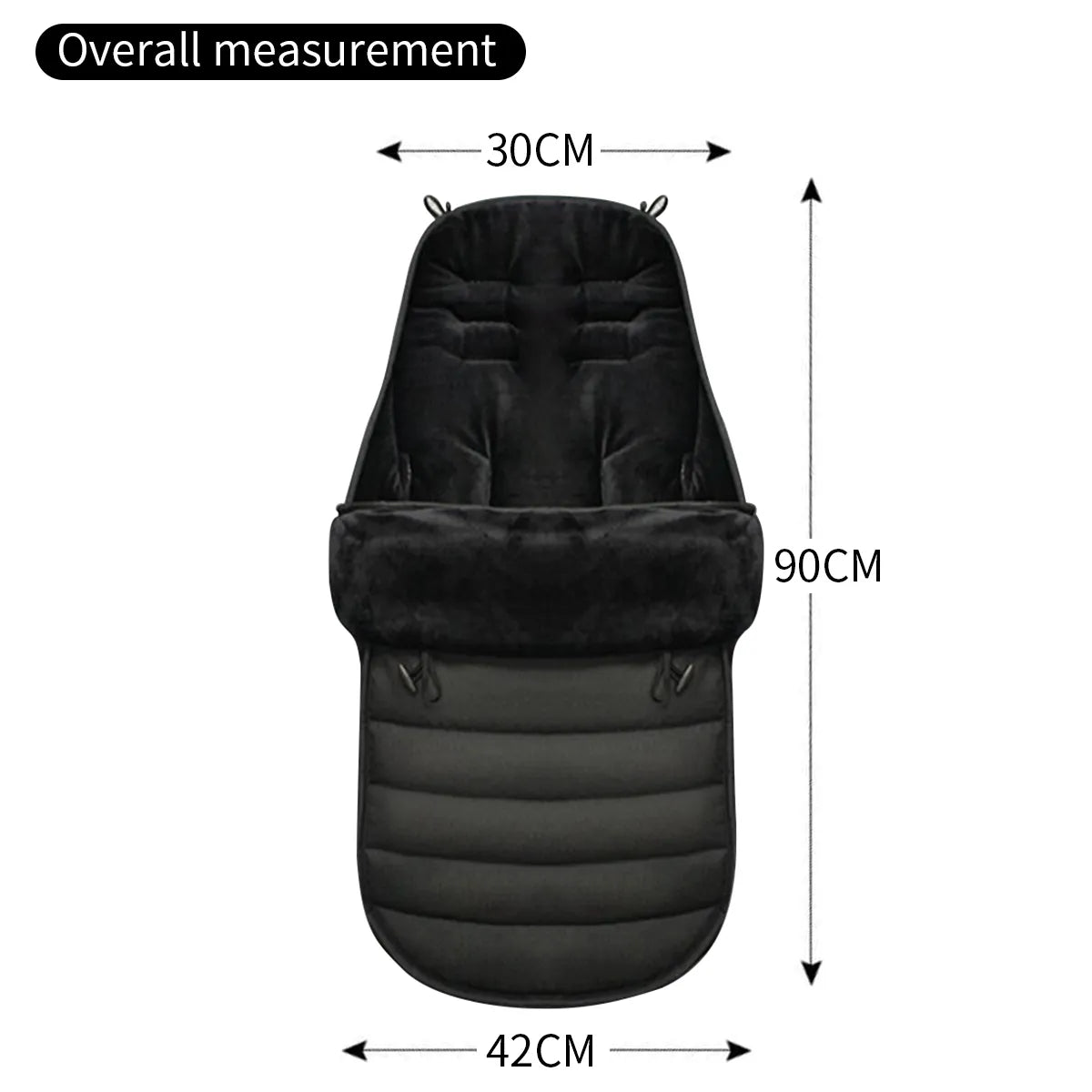 Snug baby stroller sleeping bag, pink, prevents cold air from reaching little ones