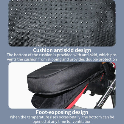Convertible infant footmuff, black, adapts as baby grows, warm for winter travel