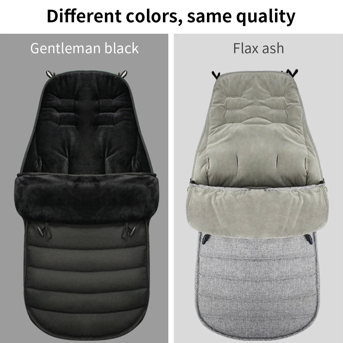 Premium baby stroller sleeping bag, beige, ultimate winter protection for newborns