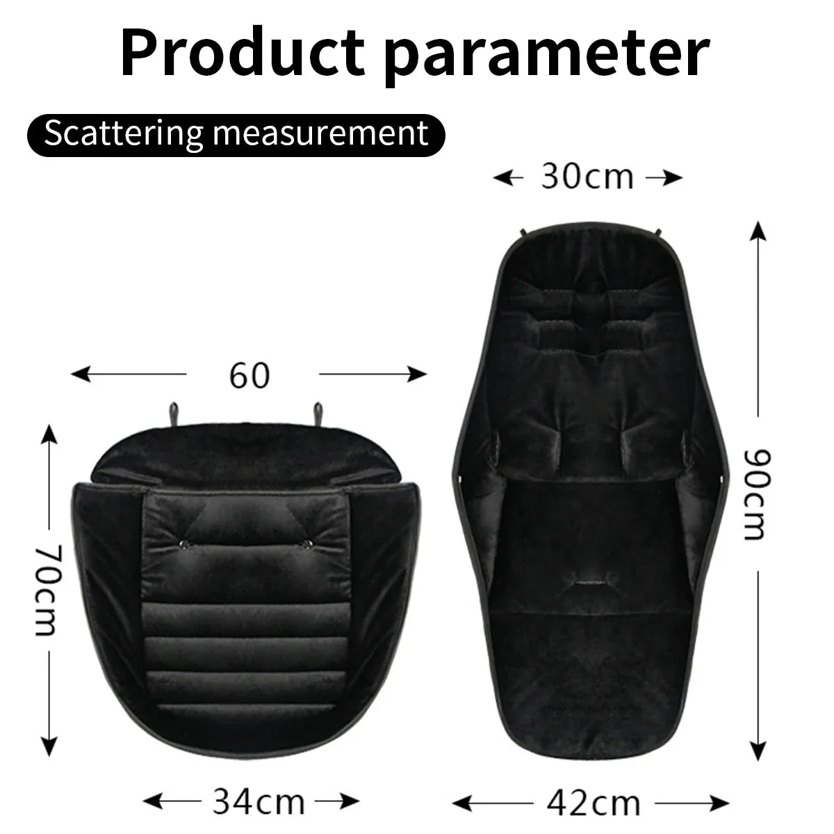 Adjustable baby footmuff, grey, suitable for newborns, keeps warm in prams