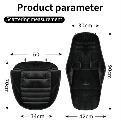 Adjustable baby footmuff, grey, suitable for newborns, keeps warm in prams