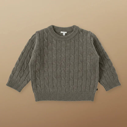 Stylish beige children's sweater, wool blend fabric for ultimate comfort & warmth