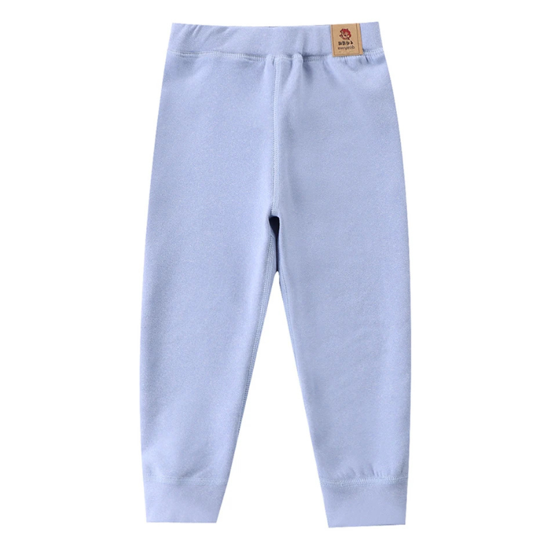 Close-up of cozy fleece lining inside kids' thermal leggings, providing ultimate winter warmth.