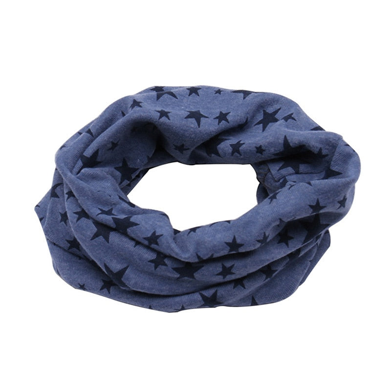 Cute animal print baby scarf, warm and soft cotton kids accessory for ultimate winter comfort.