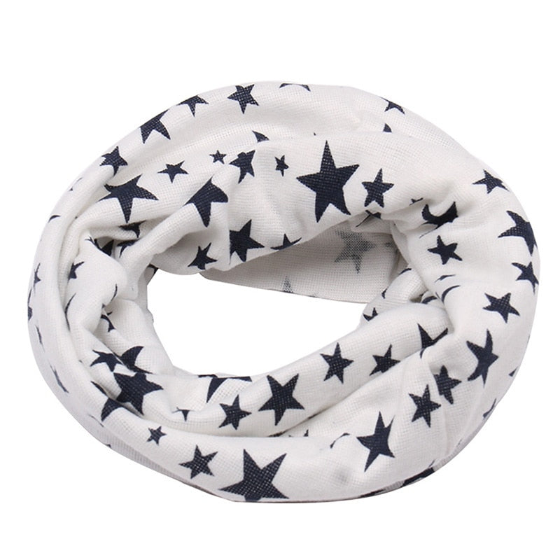 Toddler winter scarf, warm and snug with a delightful animal print, a must-have baby accessory.